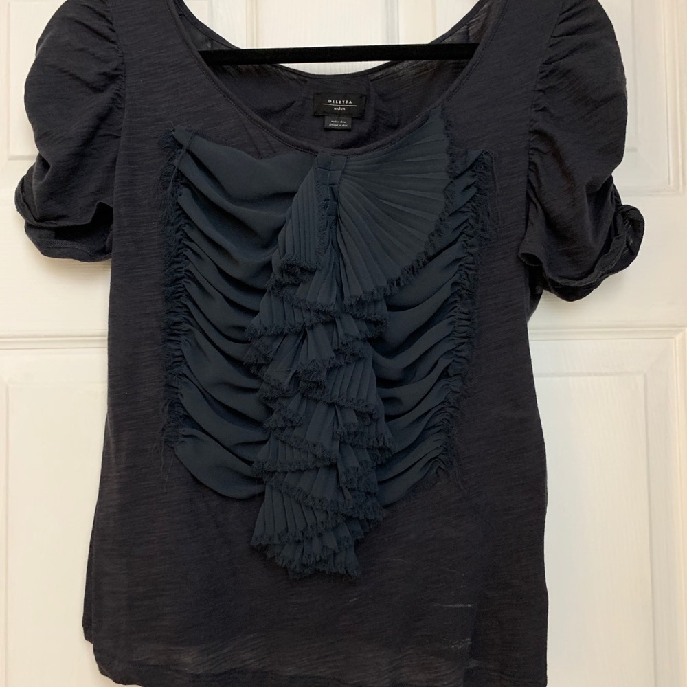 Gently used Anthropologie Frilled Top